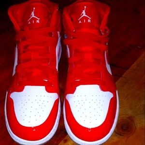 Air Jordan 1 Barcelona Red Patent Leather
